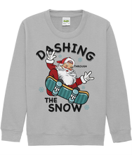 Load image into Gallery viewer, 🎅🛹 Get ready to witness the most epic ride of the season with our "Santa Dashing Through the Snow on a Skateboard" sweater!