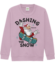 Load image into Gallery viewer, 🎅🛹 Get ready to witness the most epic ride of the season with our "Santa Dashing Through the Snow on a Skateboard" sweater!
