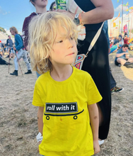 Load image into Gallery viewer, Organic Cotton Junior T Shirt, roll with it....