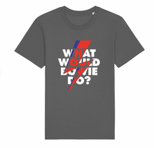 Load image into Gallery viewer, Adults Unisex Rocker Tshirt What Would Bowie Do?