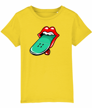 Load image into Gallery viewer, Junior Tee, Combining the ultimate in ROCK n ROLL!! Your Rock and Roller will be in the coolest kid in the Skate Park with this design.