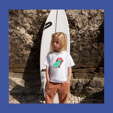 Load image into Gallery viewer, Junior Tee, Combining the ultimate in ROCK n ROLL!! Your Rock and Roller will be in the coolest kid in the Skate Park with this design.