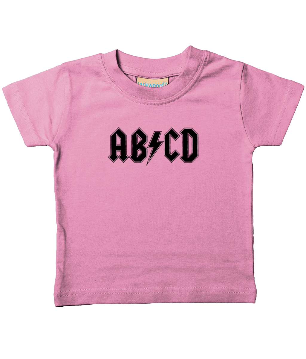 Organic Cotton Soft Toddler T'shirt, ABCD Born to Rock!