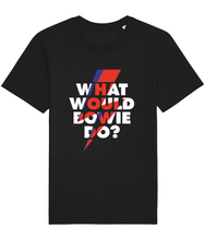 Load image into Gallery viewer, Adults Unisex Rocker Tshirt What Would Bowie Do?