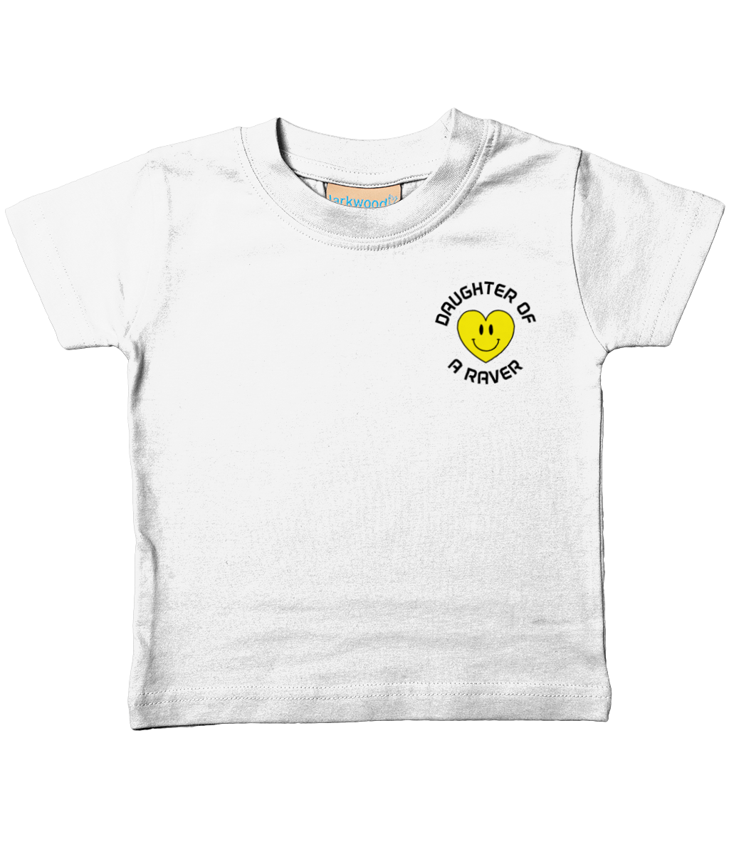 Organic Cotton Soft Toddler T'shirt, Daughter Of A Raver :)