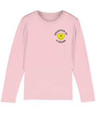 Load image into Gallery viewer, Also Printed on the Back! Long Sleeve T Shirt, 100% Organic Soft Cotton, Daughter of A Raver :)