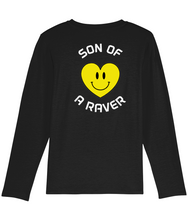 Load image into Gallery viewer, Long Sleeve T Shirt, 100% Organic Soft Cotton, Son Of A Raver!