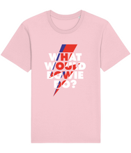Load image into Gallery viewer, Adults Unisex Rocker Tshirt What Would Bowie Do?