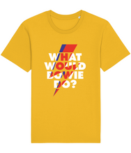 Load image into Gallery viewer, Adults Unisex Rocker Tshirt What Would Bowie Do?