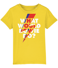 Load image into Gallery viewer, Organic Cotton Junior T Shirt, What Would Bowie Do?
