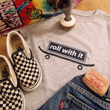 Load image into Gallery viewer, Long Sleeve T Shirt, 100% Organic Soft Cotton, Roll With It