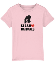 Load image into Gallery viewer, Introducing the &quot;Slash Loves Oatcakes&quot; Kids T-Shirt, a rockin&#39; addition to our Rock My Baby collection!
