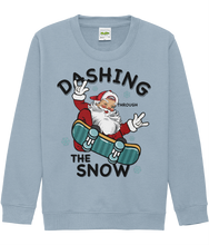 Load image into Gallery viewer, 🎅🛹 Get ready to witness the most epic ride of the season with our &quot;Santa Dashing Through the Snow on a Skateboard&quot; sweater!
