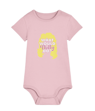 Load image into Gallery viewer, What Would Dolly Do? Baby Grow, Inspire your child with the timeless values of Dolly Parton
