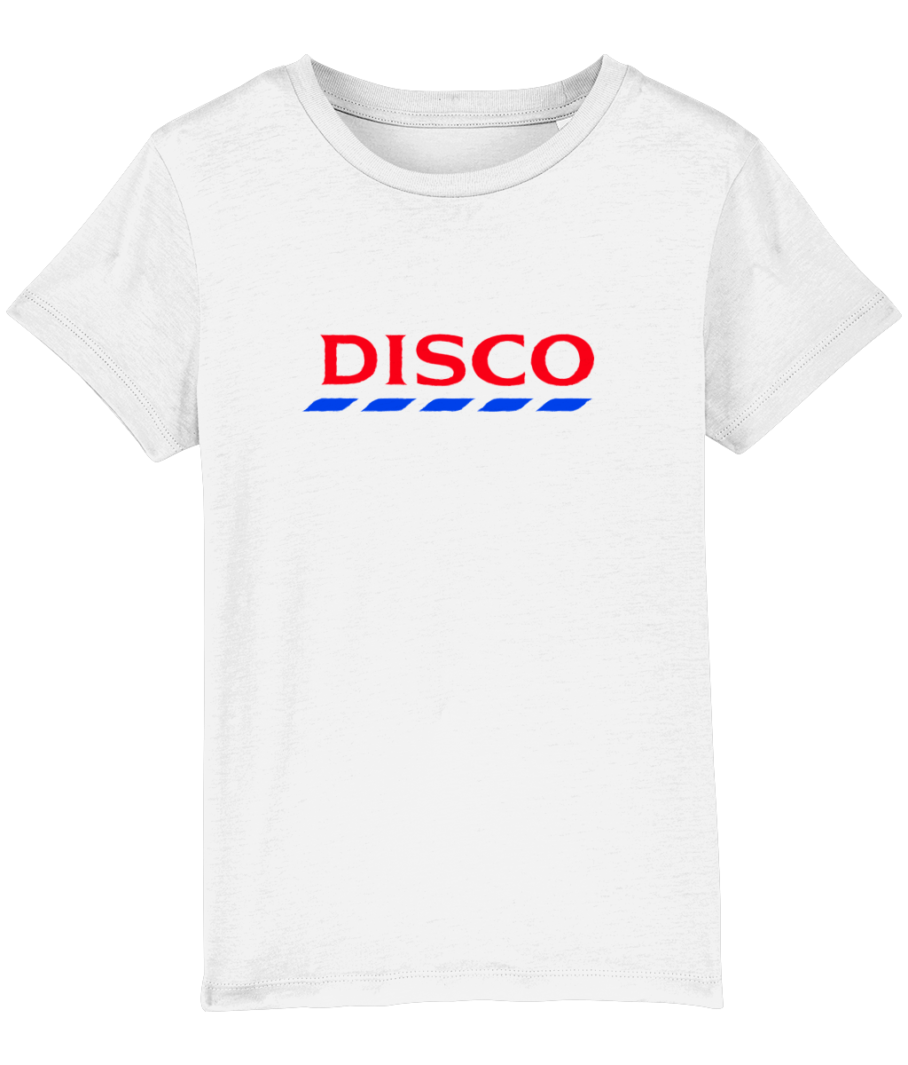 Introducing the Kids Disco Tshirt: The Fun and Sustainable Fashion Choice with Tesco-Inspired Style!