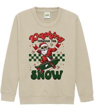 Load image into Gallery viewer, Get ready for a jolly ride into the holiday season with our &quot;Santa Dashing Through the Snow on a Skateboard&quot; sweater!
