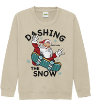 Load image into Gallery viewer, 🎅🛹 Get ready to witness the most epic ride of the season with our &quot;Santa Dashing Through the Snow on a Skateboard&quot; sweater!
