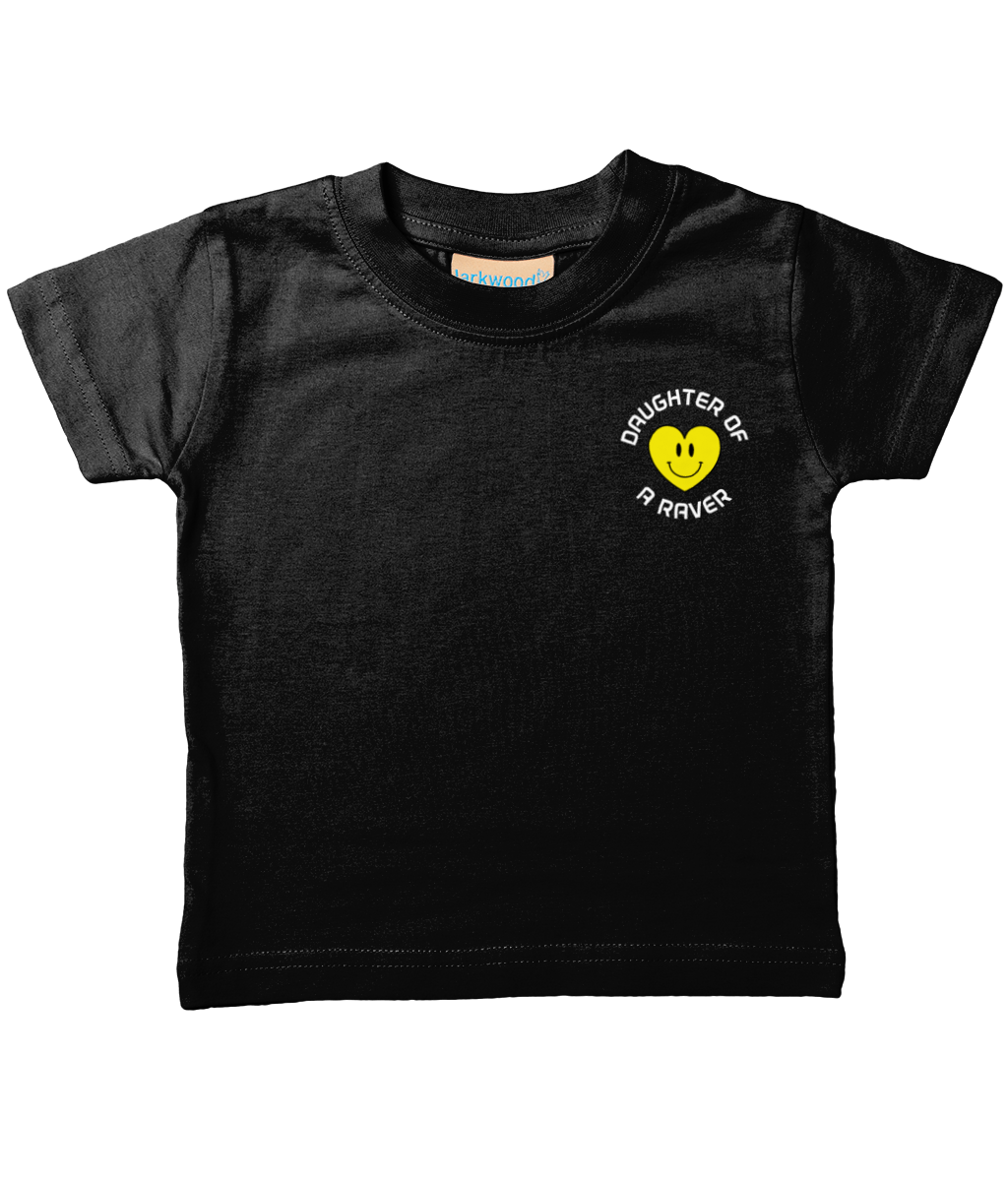 Organic Cotton Soft Toddler T'shirt, Daughter Of A Raver!