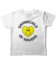 Load image into Gallery viewer, Organic Cotton Soft Toddler T&#39;shirt, Grandchild Of Ravers!
