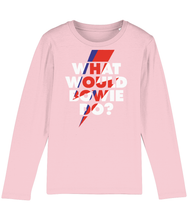 Load image into Gallery viewer, Long Sleeve T Shirt, 100% Organic Soft Cotton, What Would Bowie do?
