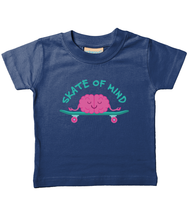 Load image into Gallery viewer, Organic Cotton Soft Toddler T&#39;shirt, it&#39;s just a &quot;Skate Of Mind&quot;!
