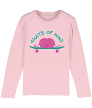 Load image into Gallery viewer, Long Sleeve T Shirt, 100% Organic Soft Cotton, it&#39;s just a &#39;Skate Of Mind&#39;

