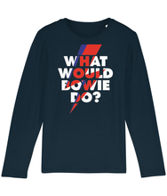 Load image into Gallery viewer, Long Sleeve T Shirt, 100% Organic Soft Cotton, What Would Bowie do?

