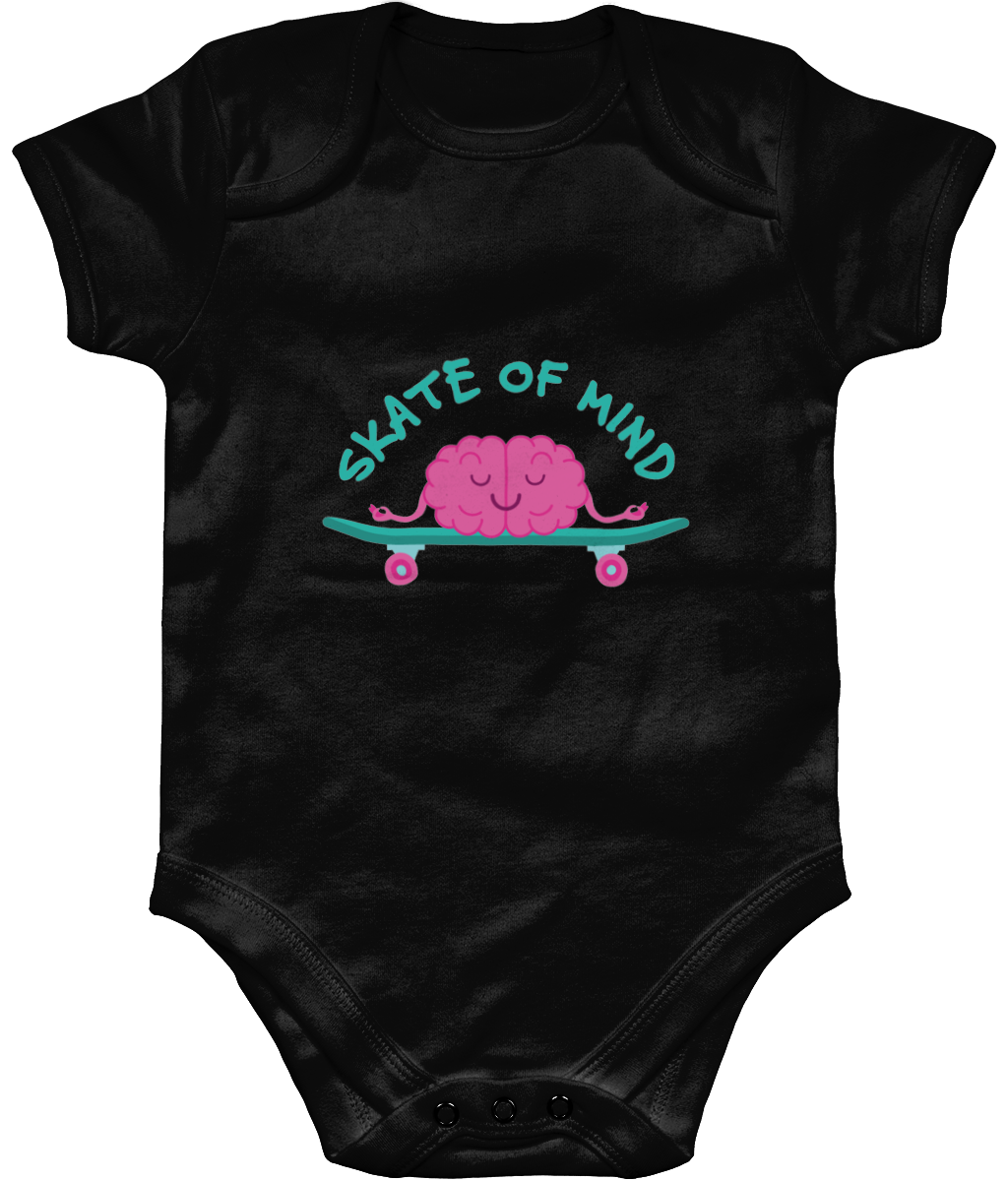 Soft Organic Cotton Baby Grow! Its Just a 'Skate of Mind'